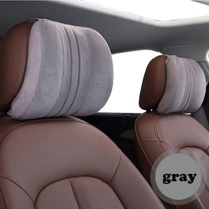 2PC Headrest Scyk Rest Rest Poduszki Pamięć Pita Sądowe Z powrotem do jakości Maybacha Sube-Case Relieve Feede Wsparcie zmęczeniowe Połącz poduszkę brązową