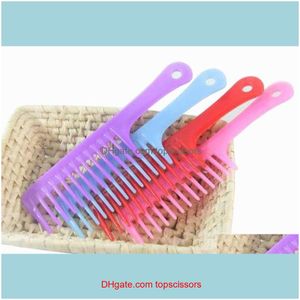 Brushes Care & Styling Productscurly Special Sub - Color Ordinary Tooth Large S Hairdressing Comb Hair Tools Wholesale Drop Delivery 2021 Dw