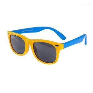 2021 kinder Polarisierte Sonnenbrille Kinder Jungen Mädchen Ultra-weiche Silikon Gläser Mode Kind Baby Sicherheit Sonne UV1