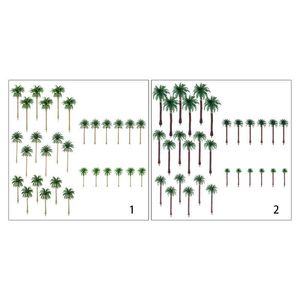 Dekorativa Blommor Kransar 30st Konstgjorda Kokos Palmträd Scenery Modell Miniatyr Arkitektur 18Dec31