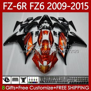 바디 키트 Yamaha FZ6N FZ6 FZ 6R 6N 6 R N 600 09-15 Bodywork 103no.0 FZ-6R FZ600 FZ6R 09 10 11 12 13 14 15 FZ-6N 2009 2010 2012 2013 2014 2015 OEM 페어링 공장 오렌지