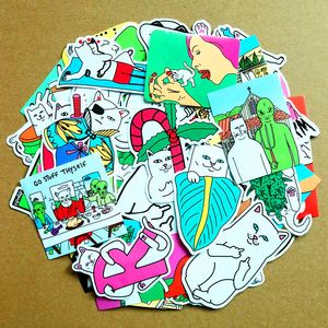 50 adet-paketi Komik Eğlenceli Sevimli Vinil Sticker Çıkartmalar Toptan Bisiklet Şişe Dizüstü Araba Planlayıcısı için Toptan Scrapbooking Telefon Mac Dolap Kapı Duvar Tablet Çıkartmaları