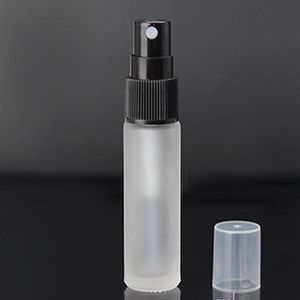 Bottiglie di profumo in vetro da 10 ml Spray da 1/3OZ con tappi in argento nero oro per olio essenziale