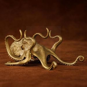 Cell Phone Mounts & Holders Alloy Copper-plated Tablet Computer Holder Octopus Frame Bracket Creative For Ipad Support Decoration Desk Pen D