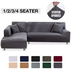 Elastic Stretch Sofa Capa 1/2/3/4 Seater Sof Slipcover Couch Covers para Sofás Universal Livingroom Seção L em forma de 210723