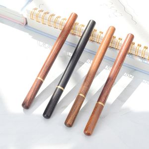 Gel canetas jnmzaum Brand 4 cores de madeira metal de metal de madeira sólida caneta preta escola de tinta estudante
