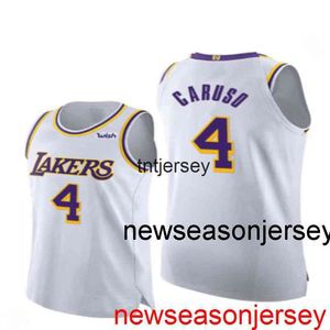 Cheap Custom Alex Caruso # 4 Jersey Stitched Mens Women Youth XS-6XL Maglie da basket