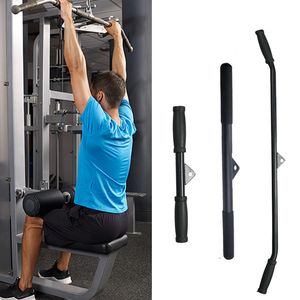 Fitness Lat Pulldown Bars Attachment Resistance Bands Home Gym Hollow Steel Biceps Triceps Training Bar Sport Equipment Accessories 100/50/38Cm Workout Long Sticks