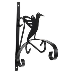 Wholesale hanging brackets for bird feeders resale online - Shower Curtains Iron Wall Hook Lantern Bird Feeder Hanger Flower Pot Lanterns Hanging Bracket