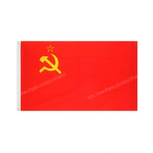 Bandiera dell'URSS Bandiera nazionale in poliestere della Russia sovietica Volante 90x150 cm 3 piedi * 5 piedi in tutto il mondo L'esterno in tutto il mondo può essere personalizzato