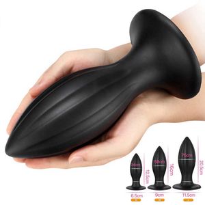 Grandes brinquedos sexo anal super enorme tamanho bunda plugues prostate massagem para homens feminino anus expansão estimulador anal grânulos buttplug 210720