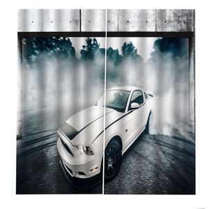 Cortina cortinas personalizado qualquer tamanho moderno carro branco para lliving quarto quarto blackout cortinas decoração de casa
