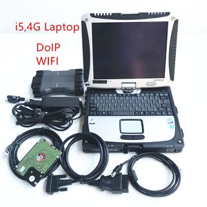 New MB Star Diagnostic Tool RCOBD SD C6 Connect Compact 6 with HDD V2021 WIN-10 Support DOIP WIFI in CF-19 Laptop i5CPU 4G