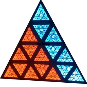 2 шт. Высокая мощность треугольный светодиодный матричный клубный этап сцены 16x30W треугольник RGBW 4in1 пиксель управления светодиодным диджеем