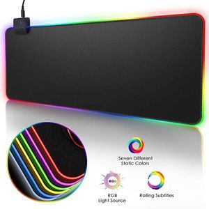 RGB Gaming Grande Pad Gamer XXL LED Computador Pad Big Mouse com tapete de mesa de tapete de luz de fundo