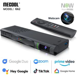 Mecool S905X4 KA2 Android TV mit Kamera Amlogic Box Android 10 DDR4 2.4G5G Videoanruf-Lautsprechergerät