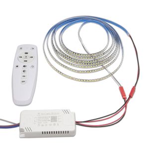 (LED strip+2.4G remote transformer) 200D 5B10CX2 2835 LED strip 3 meters 60Wx2 ribbon for repairing chandeliers