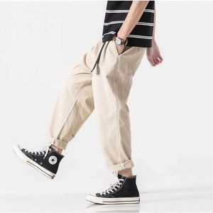 Spodnie dla mężczyzn dla mężczyzn spodnie koreańskie plus-size luźne harem szeroką nogę kostki-długość spodnie dresowe spodnie Y0811
