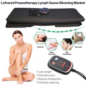 Portable Far Infrared Sauna Blanket Lymphatic Drainage Massage Slimming Body Wrap