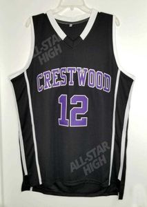 ＃12 JA Morant Crestwood High School Basketball Jersey Men's Double Stitched Embroidery Jerseyは、名前と番号をカスタマイズする
