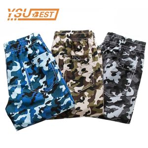 Beach Shorts Camouflage For Boys Surf Board Custom Swim Trunks Fashion Vacation Kids Sport 7 -15 Yrs Summer Short 210417