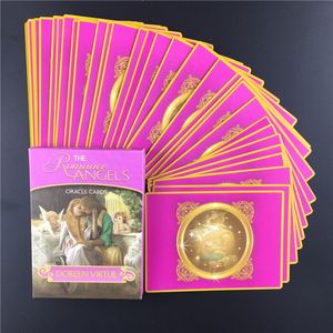 Romantizm Melekler Güverte Oracles Tam İngilizce Sürüm Tarot Kartları Çift Oyunu Doreen Tarafından DoRE Erant Dışında Baskı Masası Oyunları Hediye