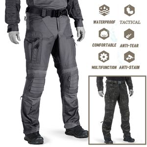 Män Casual Cargo Pants US Army Outdoor Combat Uniform Paintball Multi Pocket Tactical Kläder Man Militär Kamouflage Byxor 210715