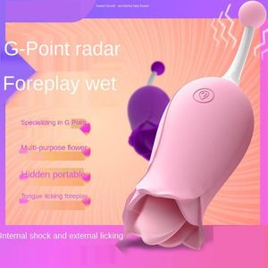 2 in1 yalamak yüksek frekanslı g-spot gül klitoral vibratör klitoris dil stimülatörü vajinal meme ucu masaj seks oyuncakları kadınlar için