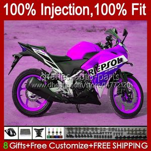 Honda CBR-250 CBR 250R 250 CBR250 R CC Pink Repsol 2011 2012 2013 2015 2015 바디 58NO.91 250CC CBR250R MC41 11 12 13 14 15 CBR-250R 11-15 OEM 페어링 키트