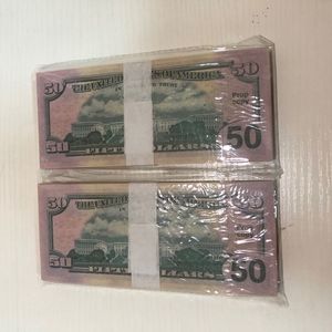 Party Supplies 2022 Fake Money Banknote 5 10 20 50 100 Dollar Euros Realistic Toy Bar Props Copy Currency Movie Money Faux-billets 100 PCS,Pack