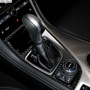 Other Interior Accessories For Infiniti Q50 Q60 QX50 QX60 JX Carbon Fiber Gear Shift Panel Automotive Trim Start Stickers