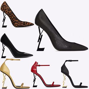 Diseñador Zapatos de vestir para mujer Botas de tacones altos Luxurys Parte inferior de tacón alto 8 cm 10 cm de 10 cm de tacón de moda Partido de moda zapato