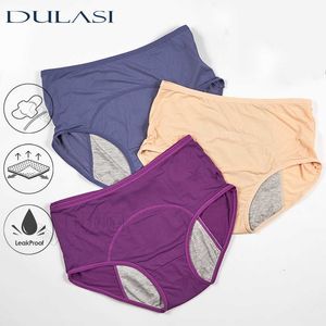 Mutandine mestruali a prova di perdite Periodo Pantaloni Assorbenti veloci Intimo donna Adolescente Ragazza Slip impermeabili in cotone Dropshipping Y0823