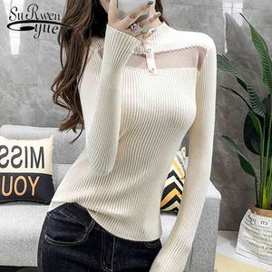 Kazak Kadınlar Çekin Femme Sueter Mujer Invierno Balıkçı Yaka Kazak Formaları Moda Jumpers Bayanlar 6238 50 210427