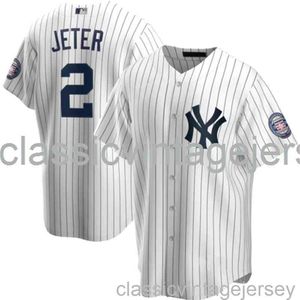 Derek Jeter #2 Stripe Baseball Jersey XS-6XL Stitched Men Women Youth Baseball Jersey