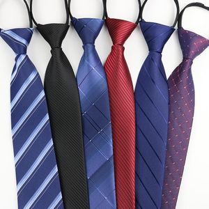 Wholesale zipper ties resale online - Men Zipper Tie Lazy Ties Fashion cm Business Necktie For Man Skinny Slim Narrow Bridegroom Party Dress Wedding Neckties Present