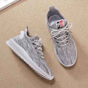 2021 Super Light Breathable Running Shoes Mens Women Sports Knit Black White Pink Grey Casual Couples Sneakers SIZE 35-41 WY01-F8801