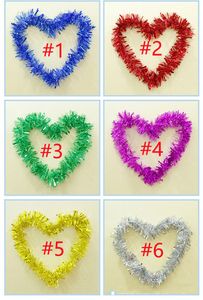 Christmas color strips wedding garland wreaths holiday decoration Marriage roomroom ribbons kindergarten dance venue layout