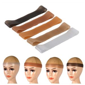 Silikon Non Slip Wig Grip Headband transparent justerbart yoga elastiskt band för säkra peruker gripare