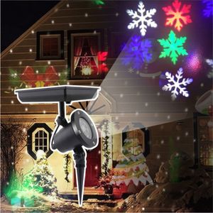 Luzes solares de flocos de neve ao ar livre/projetor interno movendo laser laser impermeável decorações de Natal Party Stage Garden cenário
