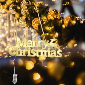 Night Lights Christmas Home Decoration Merry Letter Lamp Ornaments Gift DIY Navidad