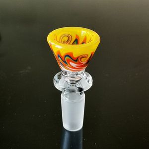 Mini Heady Glass Bowls 14mm Male Joint Bowl Colored Smoking Accessaries Fit Water Pipes Dab Rigs For E Cigatettes XL SA06