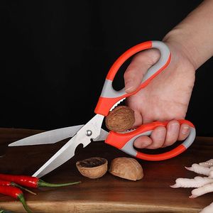 multifunctional household stainless steel Kitchen Scissors for Chicken Poultry/Fish/Meat Vegetables Herbs BBQ RRB12651