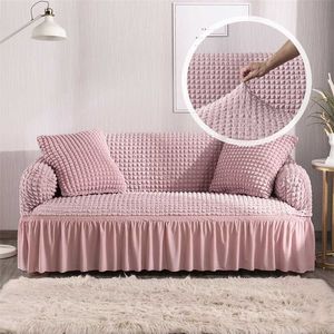 Elastisk stretch soffa täcka Plaid Couch Möbler s Sofa Skydd för vardagsrum Slipcovers Bedspread på sängen 211116