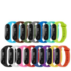 Mi Band 3 4 Armband Handgelenkschlaufen für Xiaomi Miband 3/4 Uhrenarmband Mi 3 4 Pulsera Correa Mi Band 3/4 Silikonarmband Ersatz