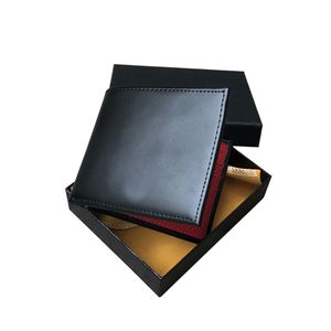 Homens moda moda Faux Leather Pocket Designer Wallet ID ID do cartão de crédito Bifold Luxury Purse