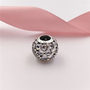 925 Sterling Silber Perlen Enchanted Pave Charm Charms Passend für europäische Pandora-Schmuckarmbänder Halskette 797032CZ AnnaJewel