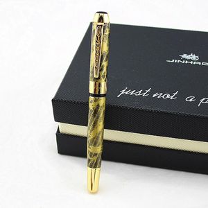 Gel Pens JINHAO Luxury And Upscale Gold Color Metal Roller Ball Pen Fast Writing Business Men's Ballpoint