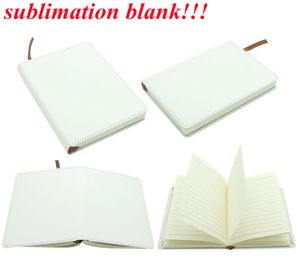 Sublimation Blank Notebook A5/A6 저널 가죽 노트북 DIY 학교 사무실 여행을위한 개인화 된 뜨거운 전송 인쇄