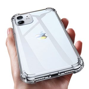 Soft TPU przezroczyste przezroczyste obudowę telefoniczne ochrona okładki obudowy szokowe dla iPhone'a 13 11 12 Pro Max 7 8 x xs Note10 S10